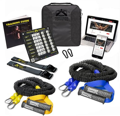 Crossover Symmetry Shoulder System Includes Two Sets of Resistance Bands Attachments Training Guide Exercise Chart Online Workouts for Home Fitness Rehab Rotator Cuff Exercises