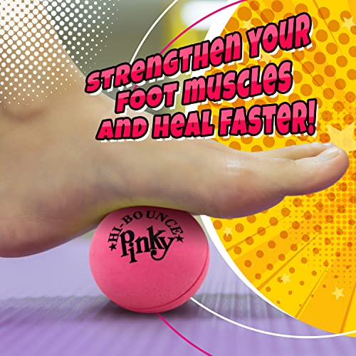 JA-RU Hi-Bounce Pinky Bouncy Ball for Kids (3 Pk) 976-3p - size: 3 Pack