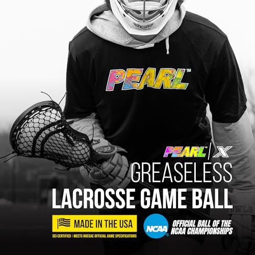 PEARL X Greaseless Lacrosse Balls by Guardian Innovations - Official Ball of NCAA Championships - Meets NOCSAE Standards and SEI/NCAA Certified