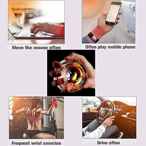Wrist Strengthener Ball Forearm Exerciser Auto-Start Wrist Gyro Ball, Lotorr Ball Used to Strengthen Arms, Fingers, Wrist Bones and Muscles