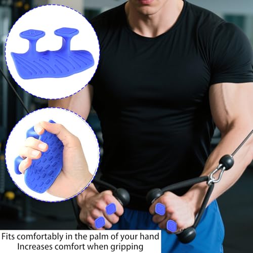 Upgraded Weight Lifting Grips for Women & Men - Extra Large & Thick Non-Slip Gym Grips, Ergonomic Workout Gloves for Pull-Ups, Dumbbell Exercises - color: blue
