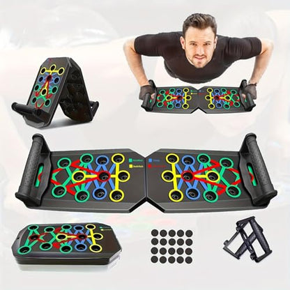Portable Push Up Board, Strength Training Exercise, Home Workout, Upper Body Fitness, Calisthenics Exercising, Muscle Building.
