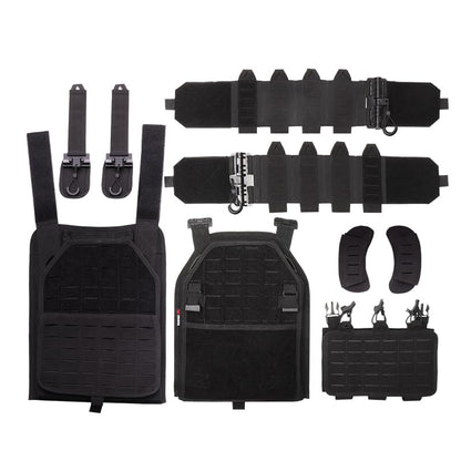 YAY YAKEDA Quick Release Tactical Laser-Cutting Vest Multicam Lightweight Vest - color: Green