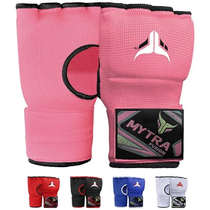 Mytra Fusion Gel Padded Inner Gloves Boxing Hand Wraps for Kids, Boxing Wraps with 80 cm Long Wrist Strap for MMA, Kickboxing, Punching, Martial Arts & Muay Thai Hand Wraps - color: Pink