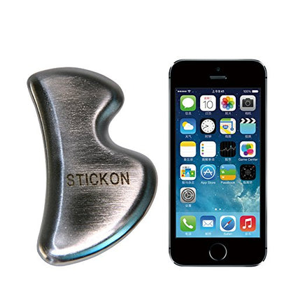 Stainless Steel Gua Sha Scraping Massage IASTM Soft Tissue Mobilization Tool (B Shape)