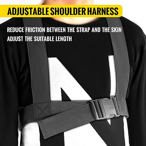 Weight Sled Push Pull Heavy Drag Fitness HD Power Speed Training for Exercise and StrengthTraining Red