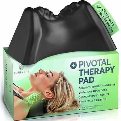 Occipital Release Tool for Pivotal Therapy & TMJ Device (Manual) - Cervical Traction Pillow for Neck, Shoulder and Back Pain Relief - Release Tension Headaches with Manipulation Therapy