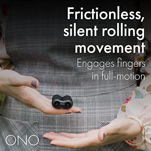 ONO Roller - Handheld Fidget Toy for Adults | Help Relieve Stress, Anxiety, Tension | Promotes Focus, Clarity | Compact, Portable Design (Black, Junior Size - ABS Plastic) - size: Junior Size, style: ABS Plastic - Black