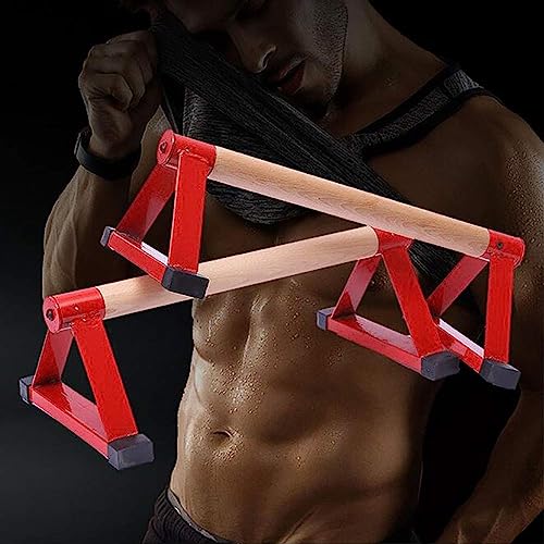Push-up Bracket,Iron Triangle, Inverted Parallel Bar, Wooden Single Bars, Fitness Equipment