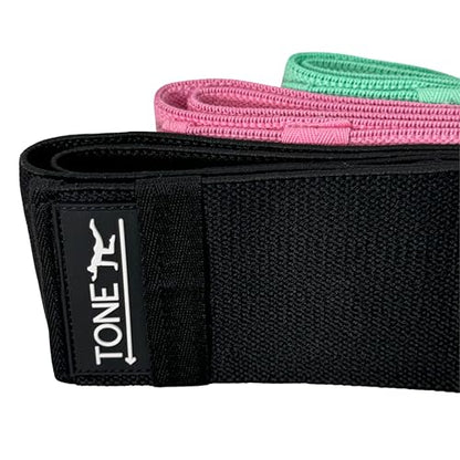 Adjustable Fabric Resistance Bands Set, Non Slip Resistance Bands for Enhanced Toning, One Size Fits All Workout Booty Bands for Women