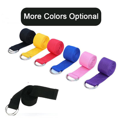 Yoga Strap for Stretching, Yoga Belt Strap for Stretching with Adjustable Buckle, 5.9 Ft for Yoga & Pilates & Gym Workouts, Stretch, Improve Flexibility & Maintain Balance
