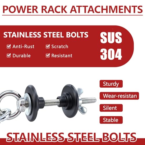 2Pack Resistance Band Pegs 304 Stainless Steel Band Anchors Heavy Duty Band Hooks with Variable Diameter Hole Plug Suitable for Power Rack with 5/8"-1"Hole,Strength Traning,Fitness,Physical Therapy