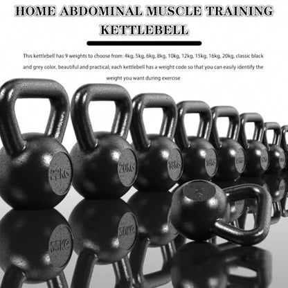 Kettlebell Weights Home Abdominal Muscle Training Kettle Bells, Men's Squat Solid Pure Iron Kettle Ball, Gym Sports Equipment(5kg)