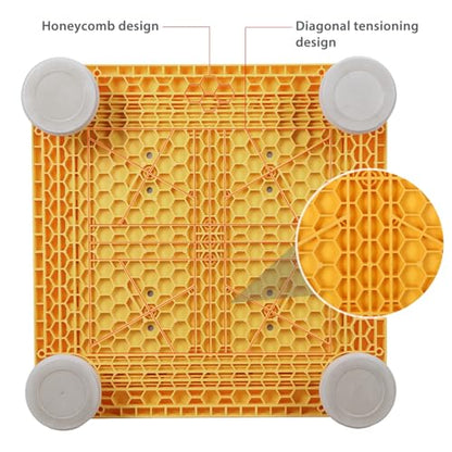 Mini Trampoline for Kids, Rebounder Bouncing Board with Non-Slip Base, Sensory Balance & Bounce Jumping Toy, Gift for 3-12 Boys & Girls Max Load 200 lbs - color: Yellow
