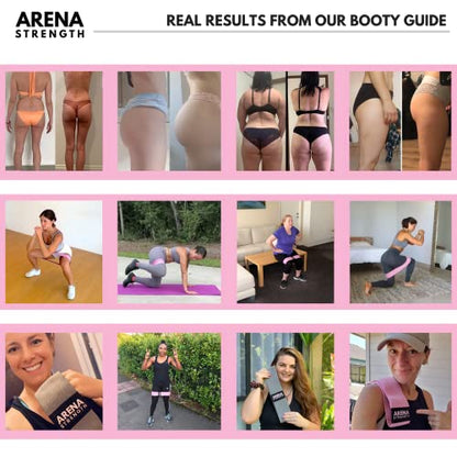 Fabric Booty Bands - Fabric Exercise Bands for Legs and Butt | Fabric Resistance Bands | Hip Resistance Bands with Workout Guide and Carry Case