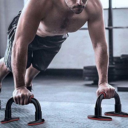 Push-up Stands Push-ups Fitness Bar Base Exercise Equipment with I-Shaped Muscles Building for Home Training