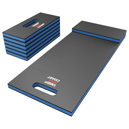 Foldable EVA Utility Mat with Handle & Strap, 47" × 15.8" High Density EVA Foam Kneeling Pad for Garage Work, Workshop Repair, Yard Tasks, Gardening