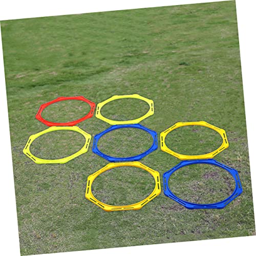Kisangel Football Training Circle Football for Training Fitness Hexagon Soccer Sports Cones Football