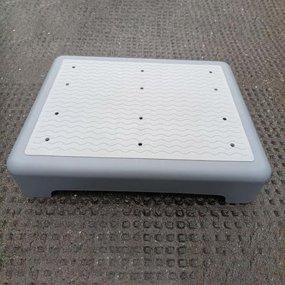 Shower Step Stool Safety Elderly Stepping Stool for Bed - color: Gray