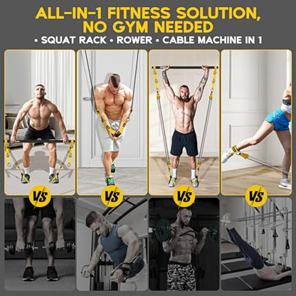 HOXWC Heavy Pilates Equipment, Portable Pilates Bar Kit with Resistance Bands, Professional Adjustable Squat Workout Equipment for Men, Home Gym Muscle Strength Training, Full Body Exercise - style: 330lbs