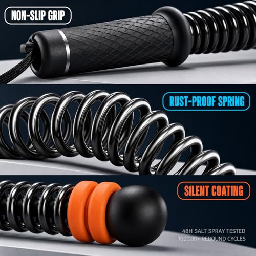 Ropeless Battle Ropes:Adjustable Resistance&Portable | High-intensity interval training (HIIT); Deep core muscle targeting; Whole-body coordination improvement