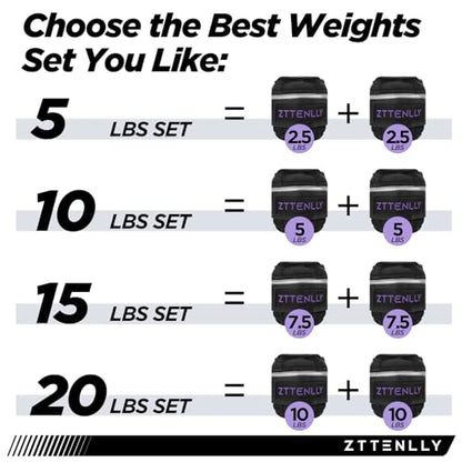 Adjustable Ankle Weights 1-5/10/15/20LBS Pair with Carry Bag - Breathable Fabrics, Reflective Trim - Strength Training Leg Wrist Arm Ankle Walking Weights Sets for Women Men Kids - color: Purple, size: 5 lbs Pair (2.5 lbs Each)