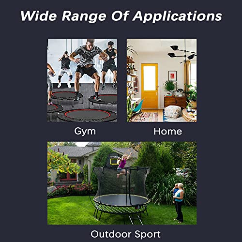 Trampoline Storage Bag, Folding Mini Trampoline Storage Bags, Waterproof Fitness Rebounder Pouch for Gym, Home and Travel - size: 104CM