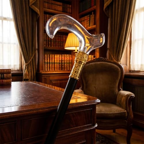 Transparent Crutch, Ergonomic Handle, Non-Slip and Wear-Resistant, Portable Unisex Model, Also a Stylish Accessory