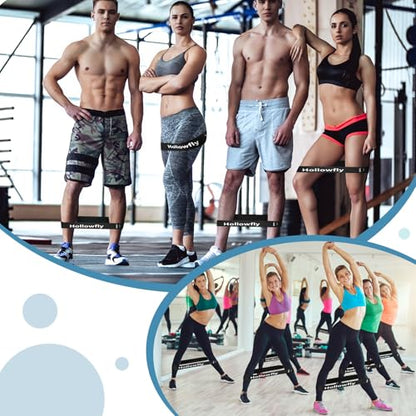 12 Pcs Latex Resistance Loop Exercise Bands for Booty Workout Stretch Exercise Bands Non Slip for Legs Squat Resistance Loop Women Men Starter Butt Hip Thigh Fitness - color: Black, style: Heavy
