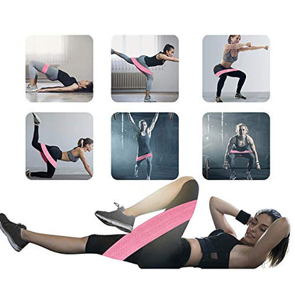Booty Bands, Non Slip Resistance Bands for Legs and Butt, Workout Bands Exercise Bands Glute Bands for Women, 3 Pack