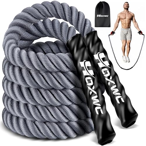 Jump Rope, Weighted Jump Rope for Fitness, Heavy Skipping Ropes for Men Women, Home Gym Workout Equipment Set, Suitable for Boxing, Cardio, Training Muscles, Full Body Exercise Weight Loss at Home - style: 4LB