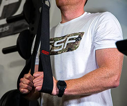 Ab Strap/Tricep Strap Cable Machine and Resistance Band Attachment - size: 18 Inch