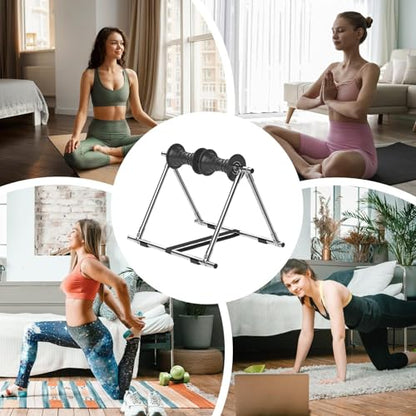 Leg Massager Roller, Foldable Muscle Fatigue Recovery Device, Leg Rolling Massage Tool, Ergonomic Textured Design and Compact Foldable Construction, Post Exercise Fitness Workout Yoga Prolonged - color: Black
