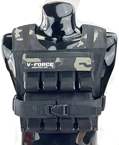 40 Lb Weighted Vest Black Multicam