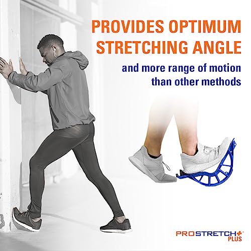 ProStretch Plus, Customizable/Adjustable Calf Stretcher and Foot Rocker for Plantar Fasciitis, Achilles Tendonitis, and Tight Calves