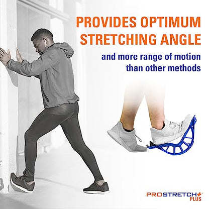 ProStretch Plus, Customizable/Adjustable Calf Stretcher and Foot Rocker for Plantar Fasciitis, Achilles Tendonitis, and Tight Calves