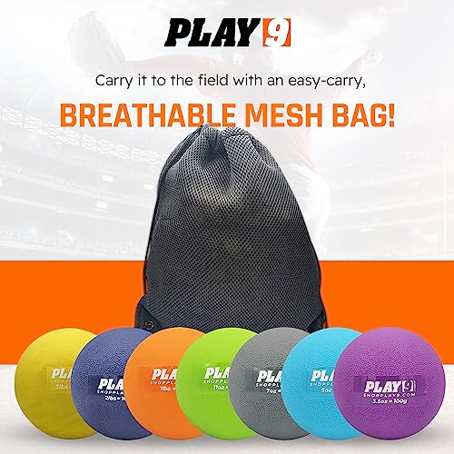 | Plyometric Weighted Balls for Baseball | Soft Weighted Medicine Ball for Baseball, Softball, Pilates, Yoga Physical Therapy Pitching and Velocity Training (7 Pack)