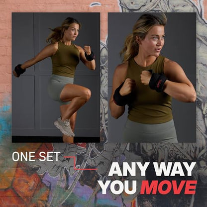 SPRI Wrist Weights Thumblock Arm Weights Set for Women & Men (Available in 2lb or 4lb Sets)