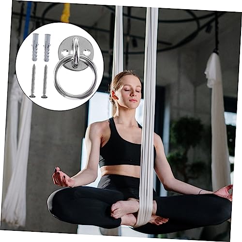 1set Ceiling Anchor Bracket for Suspension Trainer Gymnastic Yoga Swings Sturdy Mounting for Workouts