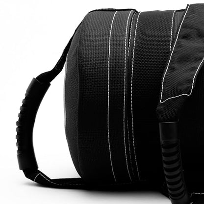 ZIVA Premium Power Core Sandbag - Elite Level Pre-Weighted Workout Bag, Commercial Grade Textured DuraLeather Shell, Reinforced Stitching Webbing, Ergonomic Handles | Home Gym Exercise - (10-50 lbs.)