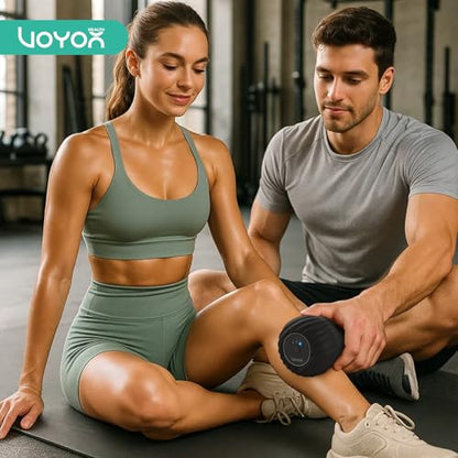 Vibrating Peanut Massage Ball Roller, Electric Double Lacrosse Massage Ball with 4 Intensities for Muscle Pain Relief, Rechargeable Deep Tissue Massage, Yoga Sports Fitness MB300 (Black) - color: Black