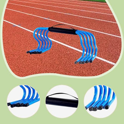 Speed Hurdles for Agility Training, 5-Piece Set with 15cm (6 inch) Obstacles