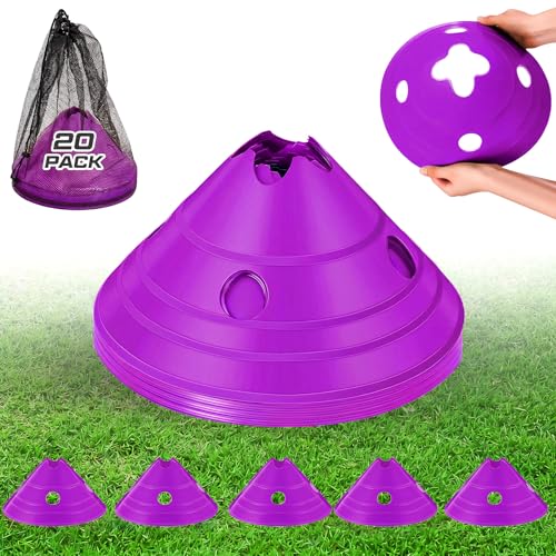 Jumbo Soccer Cones Big Training Disc Cone - color: Purple