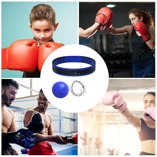 Boxing Reflex Ball - Effective Reaction Training Hand Eye Coordination,Kids Sports Boxing Reflex Head Ball | for Professionals Enthusiasts Beginners Amateurs Lovers Families Friends