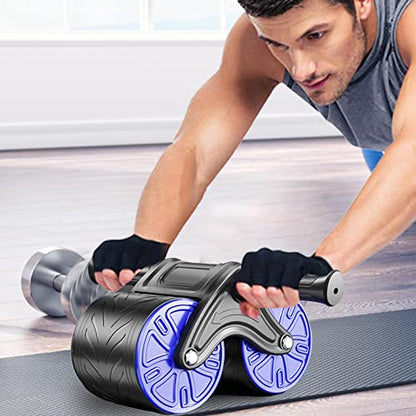 Ab Wheel Roller, Abdominal Exercise Roller - Automatic Rebound Core Strength Roller for Beginners,Fitness Machine, Abdominal Exercise Equipment for Women and Men Core Strength Training