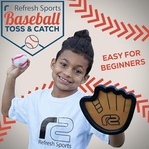Toss and Catch Ball Game Set - Easy to Use Sticky Balls & Beginner Baseball Training Glove - Premium Toy Paddle Fits All Hand Sizes From Toddlers to Teens & Adults - Fun Gift Idea for Boys and Girls - style: 4 Pack