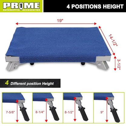 PR1ME Safety RV Steps, 19" x 14.5" Extra Large RV Step Stool with Glow, Camper Step Stool, Non-Slip Folding Step Stool and Ladder for RV, with 100% Polyester Step Rug RV Stair Cover, Up to 600lbs - size: Extra Large Size with Step Rug