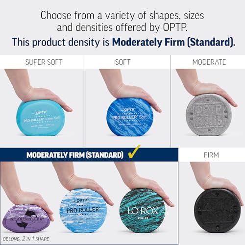 OPTP Lo Rox Travel-Size Foam Roller for Physical Therapy, Pilates, Exercise, and Self-Massage, by Fascia and Alignment Expert Lauren Roxburgh – Moderate Density