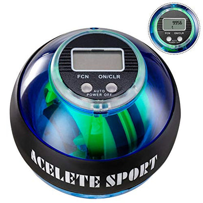 Gyro Ball Wrist Exerciser Gyroscope Ball Forearm Strengthener for Stronger Wrist Bones and Muscle