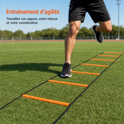 Agility Ladder, Speed Training Ladder for Football & Soccer, Butterfly Agility Speed Ladder with Storage Pouch, Agility Agility Ladder 10 Grid - style: Agility Agility Ladder 10 Grid